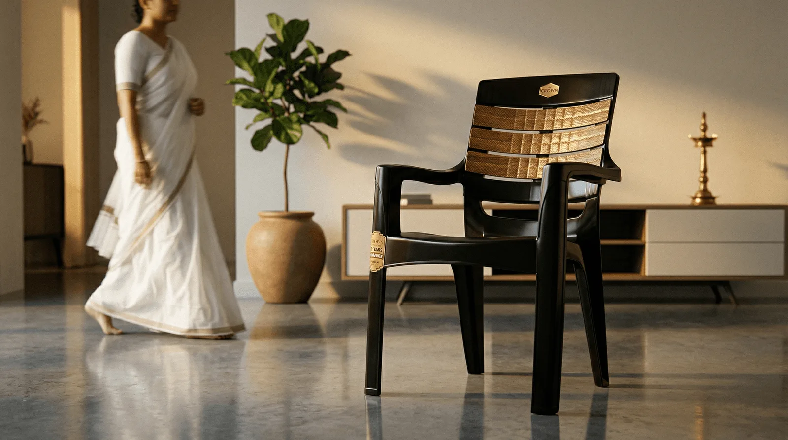 Crown Audi Royal chair in premium Indian living room