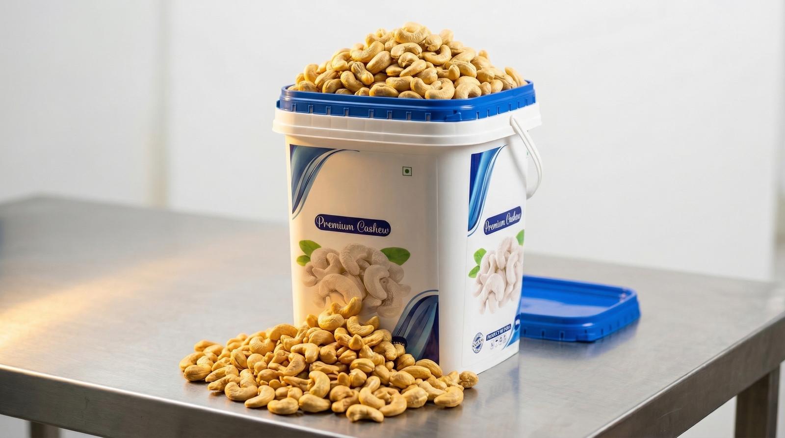 Crown Cashew Container — Food processing use